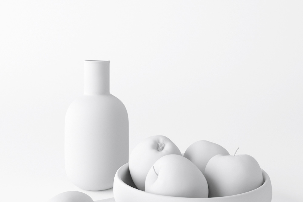 Decor Set Apple Bowl, an Architecture 3D Model by gianniritschard (Photo 8 of 9)