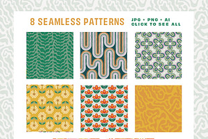 GROOVY Patterns & Backgrounds