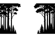 Forest Frame Silhouette SVG Bundle, an Illustration by jahid234 (Thumbnail 44 of 51)