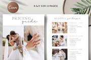Wedding Pricing Guide Template PG017, a Flyer Template by Bellenity Design (Thumbnail 2 of 4)