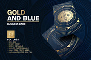 Gold And Blue Business Card, a Business Card Template by Marvel (Thumbnail 1 of 5)