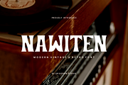 Nawiten - Vintage & Retro Font, a Serif Font by QR Design Studio (Thumbnail 1 of 6)