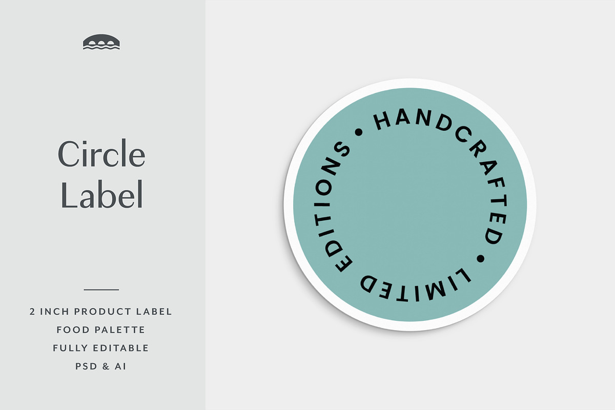 Circle Label Template, a Stationery Template by Viaduc (Photo 1 of 2)