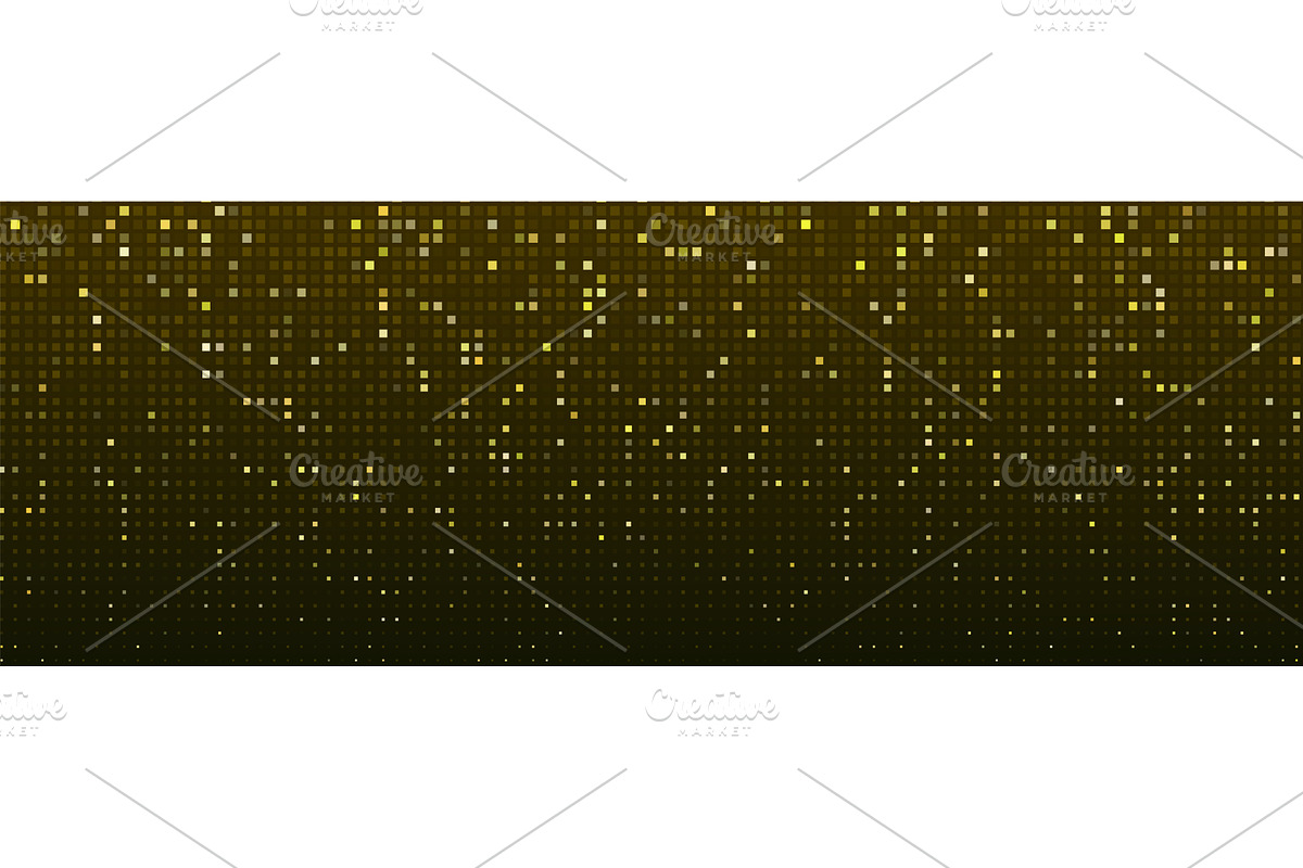 Bg pixel mosaic with golden and, an Illustration by art PVP - market