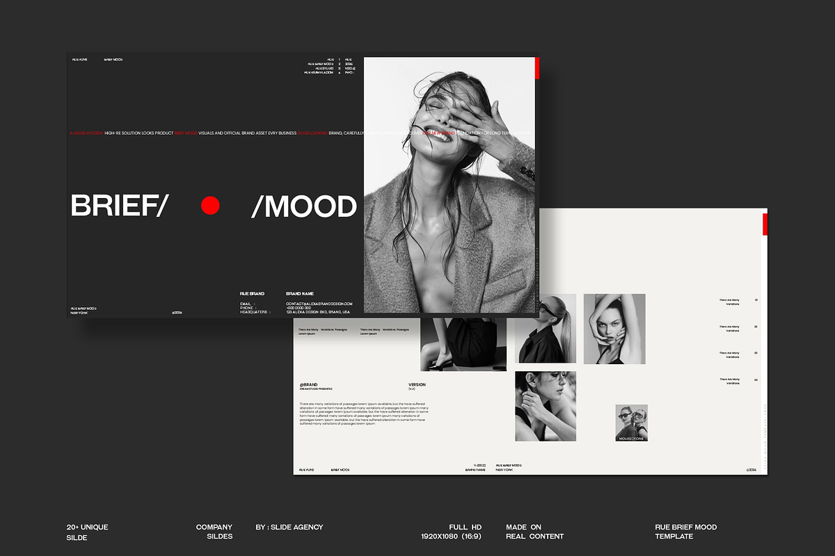 RUE | Brief Mood Template, a Presentation Template by Slide-Agency (Photo 1 of 11)