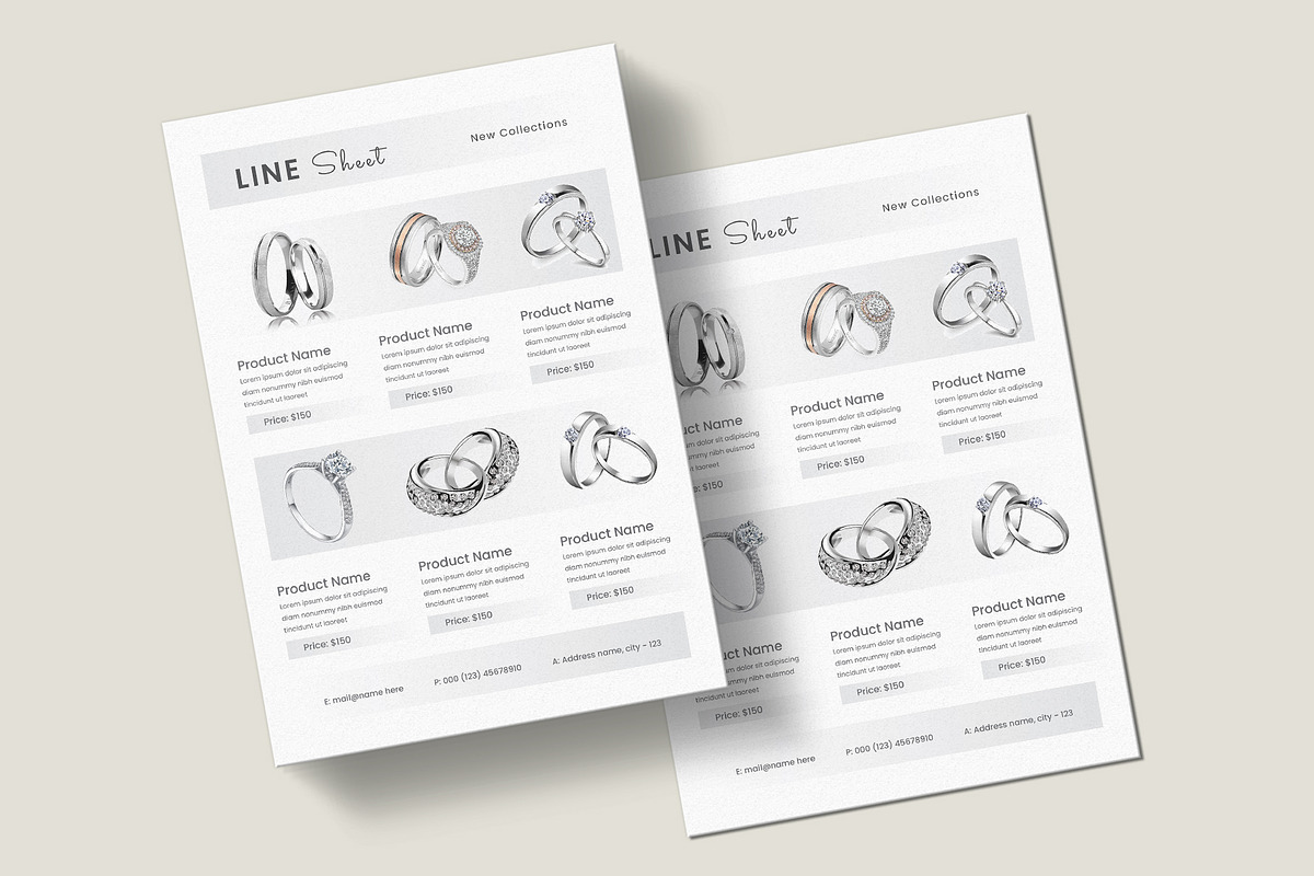 Line Sheet Template