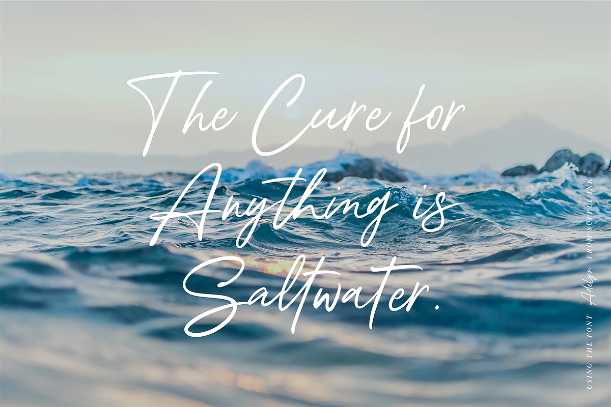 Adelyn Script Font, a Script Font by Freshly Made Type (Photo 6 of 13)