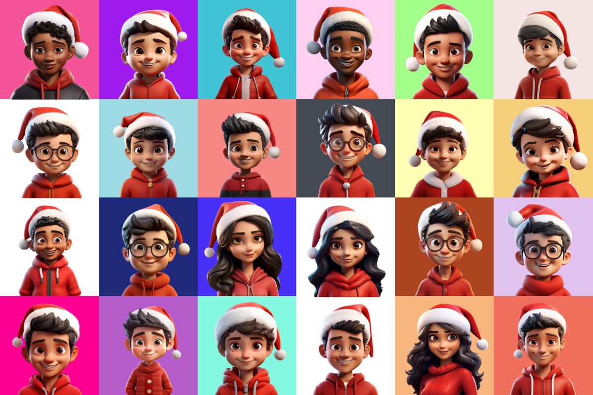 125 Animoji - Christmas Children, a Characters & Person 3D Model by Digital Blood (Photo 5 of 9)