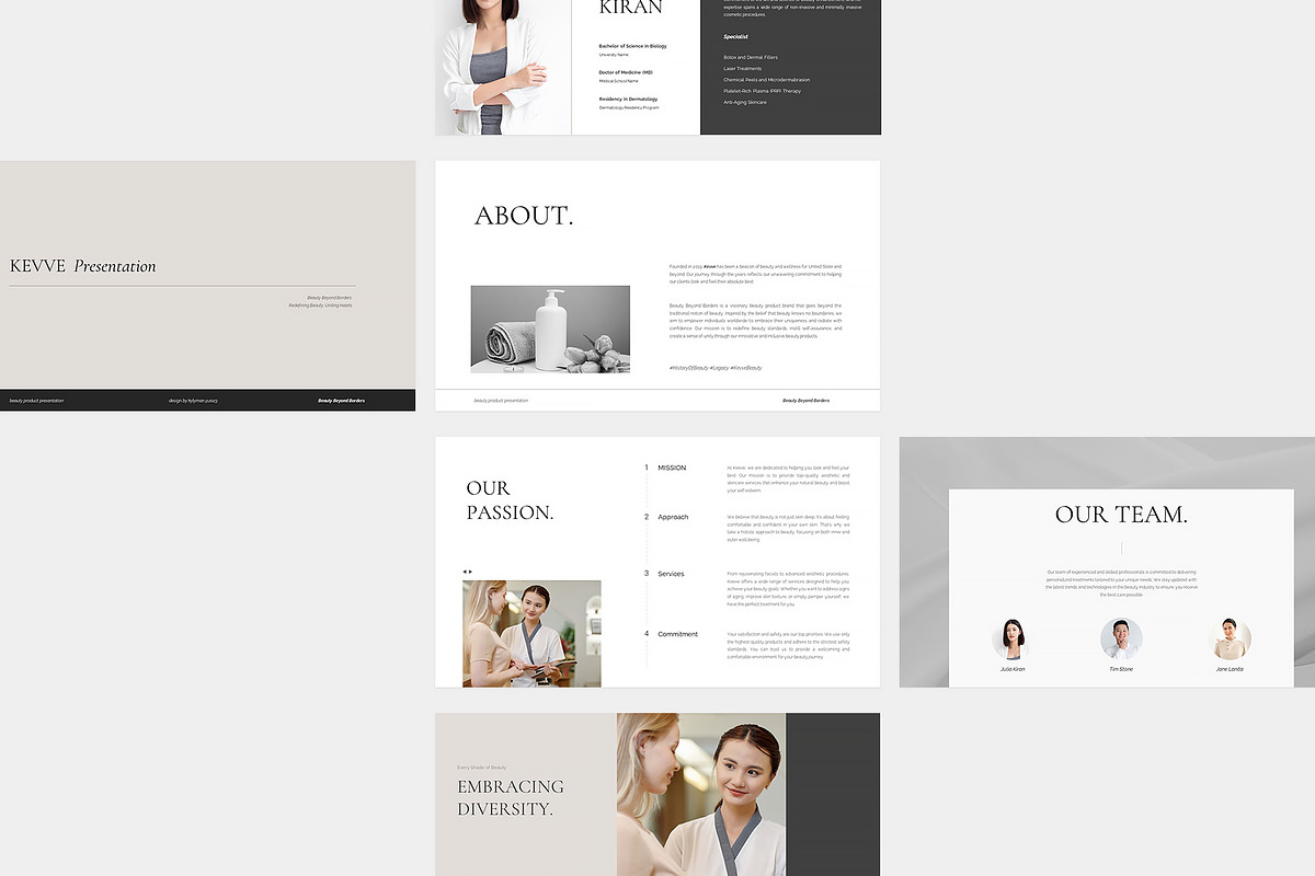 Kevve Beauty Clinic Powerpoint, a Presentation Template by kylyman (Photo 3 of 7)