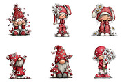 Whimsical Easter Gnome Clipart, an Illustration by CreationArt (Thumbnail 3 of 7)