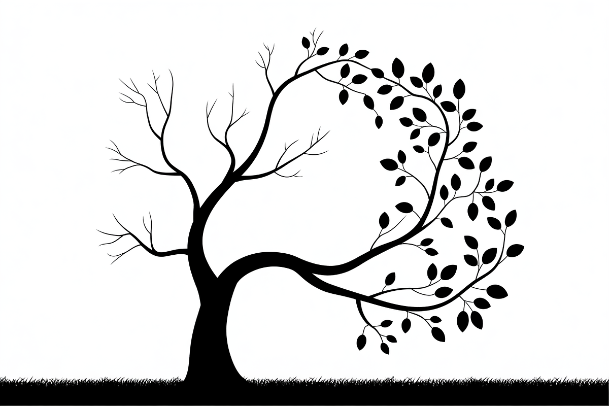 Whimsical Tree Silhouette Spiral, an Object Graphic by jahid234 (Photo 3 of 11)