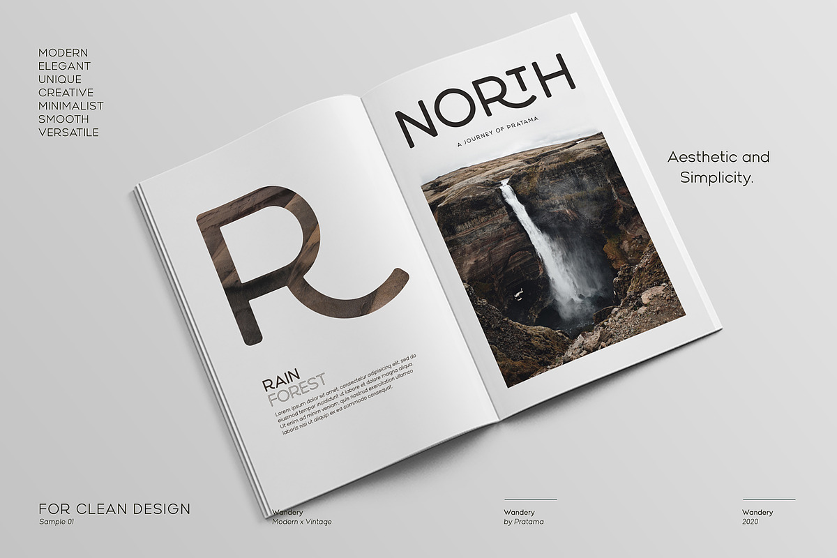 Wandery Modern x Vintage Typeface, a Sans Serif Font by Wandery Supply (Photo 11 of 14)