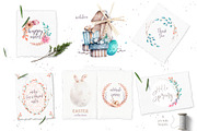 Happy Easter Spring Set, an Animal Illustration by Ann Art Houze (Thumbnail 11 of 17)