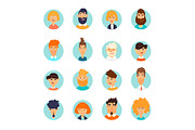 People avatars set, an Animal Illustration by Podis (Thumbnail 2 of 2)