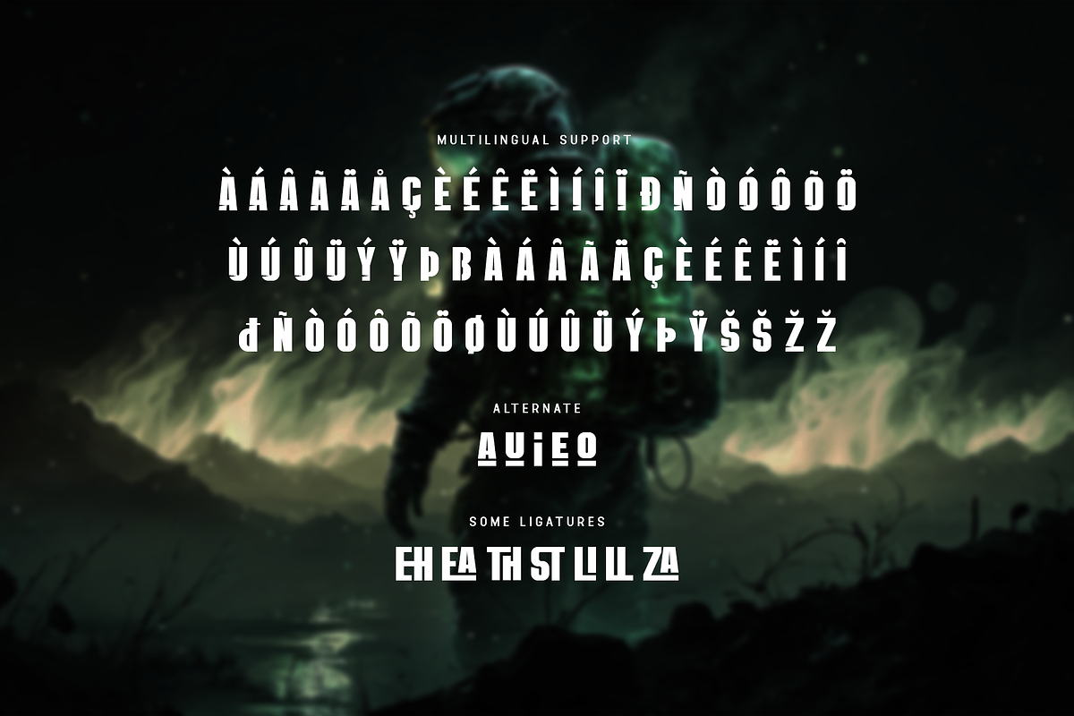Survalia - Bold Sans Serif Film Font, a Sans Serif Font by overlaytemplates (Photo 5 of 5)