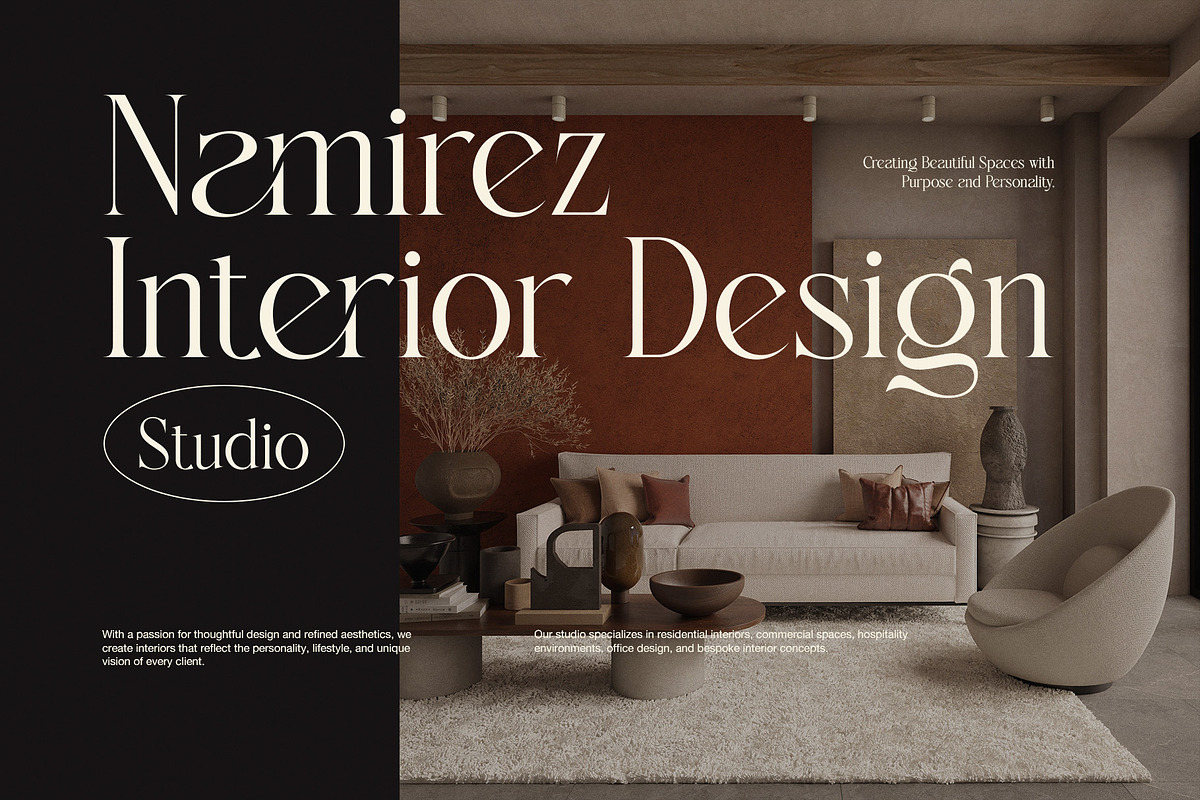 Making Modern Elegant Serif Font, a Serif Font by Graphicxell (Photo 4 of 8)