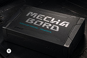 Mecha Bord - Futuristic Display Font, a Sans Serif Font by Vesvocrea (Thumbnail 3 of 8)