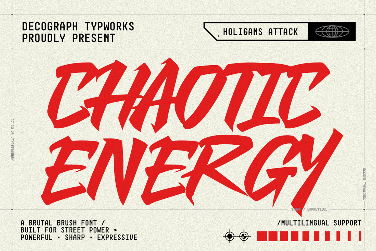 Holigans Attack – Street Font, a Handwritten Font by decographstud (Photo 3 of 8)