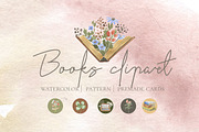 Books clipart, an Illustration by Love Watercolor Store (Thumbnail 1 of 5)