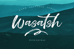Wasatsh Brush, a Script Font by Areatype