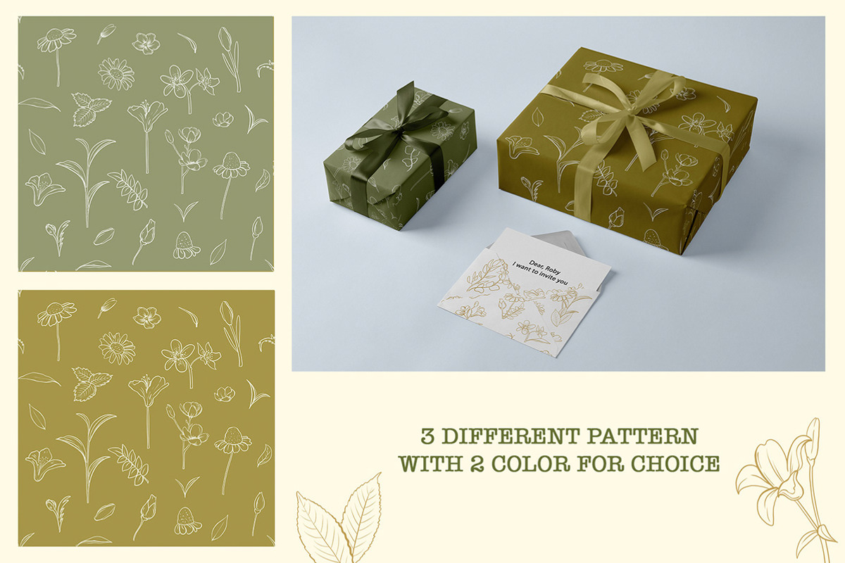 Line Art Flowers Clipart Floral Set, an Object Graphic by KlymchukArtworks (Photo 2 of 8)