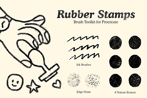 Rubber Stamps Brushes For Procreate