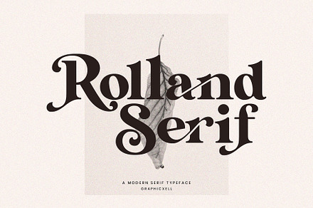 Rolland Ligature Serif Font Typeface, a Serif Font by Graphicxell