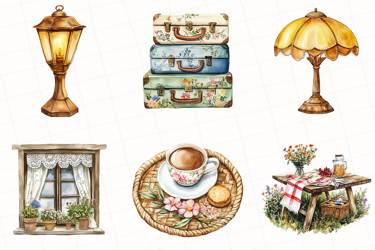 Brown Aesthetic Summer Clipart, an Illustration by OK Design (Photo 4 of 5)