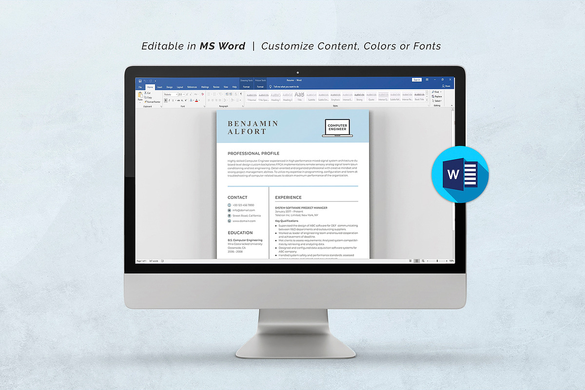 Engineer Resume, a Resume Template by DesignDevisers (Photo 9 of 11)
