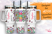 Personalized Nurse 40 oz Quencher, a Graphic by TumblerArtDS (Thumbnail 1 of 4)