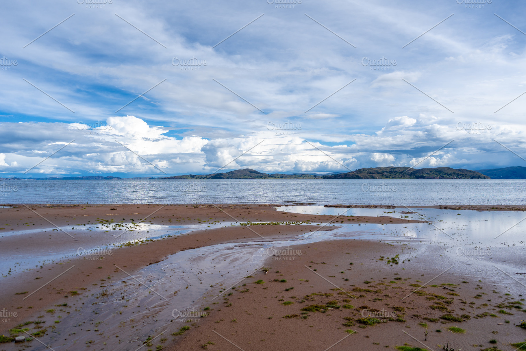 Llachon beach with a scenic view of Lake Titicaca, Peru, a Nature Photo by GoodGoods