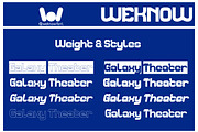 Galaxy Theater font, a Sans Serif Font by weknow (Thumbnail 7 of 8)