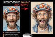 Colored Pencil Sketch AI Prompt, an Action Add-On by 3d_model_tifotizi (Thumbnail 1 of 4)