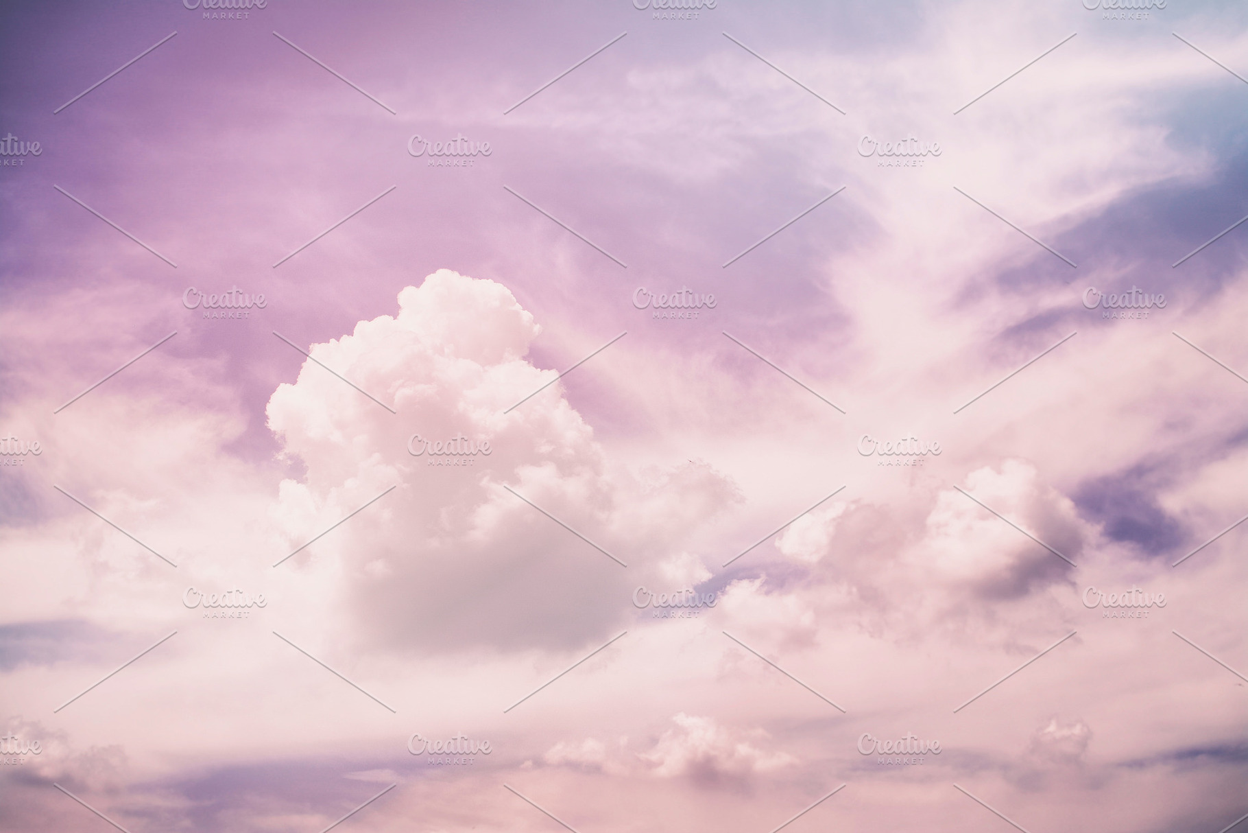 Abstract pink sky clouds, a Nature Photo by Frostroomhead