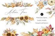 Autumn Time. Watercolor collection., a Decorative Illustration by Elena Medvedeva (Thumbnail 1 of 11)