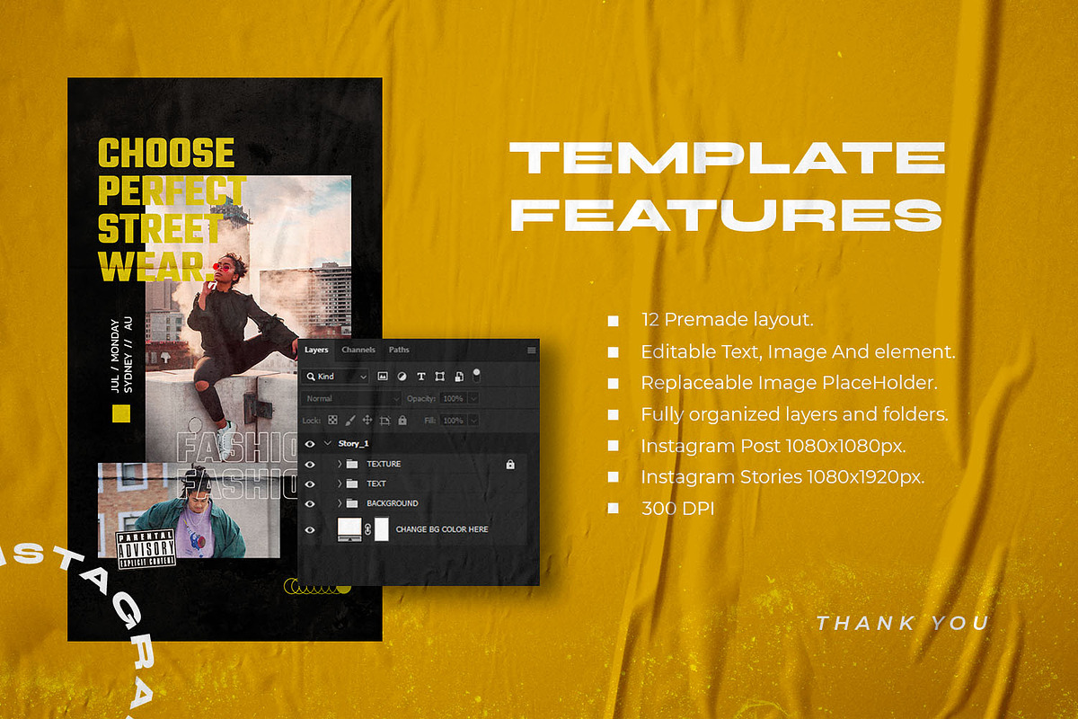 Cristals - Instagram Stories & Post, a Social Media Template by MYDesign (Photo 4 of 5)