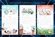 Watercolor Cat Calendar 2023, an Animal Illustration by BetterCallLiubka (Thumbnail 3 of 5)