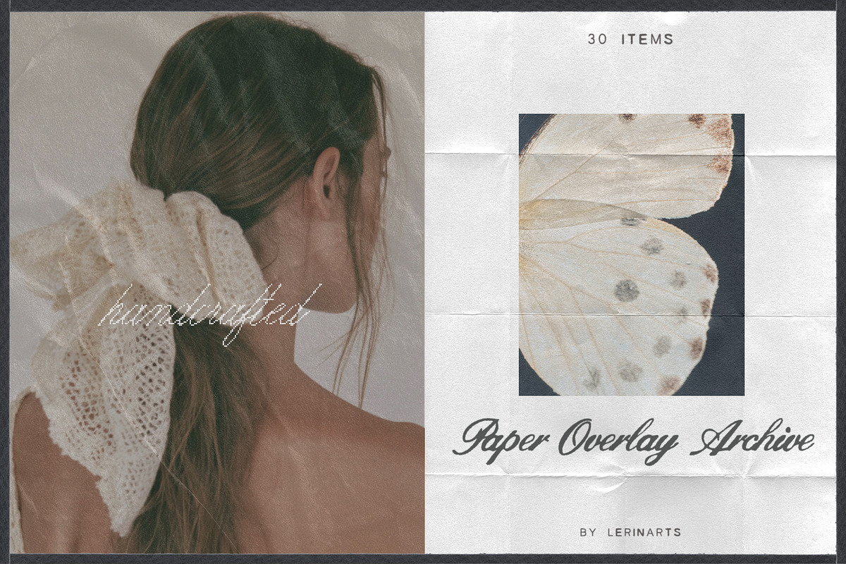 Handcrafted Paper Overlay Archive, a Texture Graphic by lerinartstudio (Photo 1 of 13)