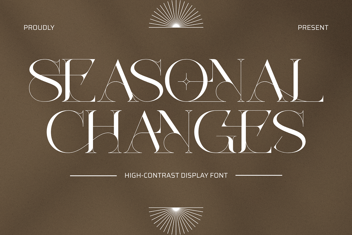 Seasonal Changes - Luxury Font, a Font by 177Studio (Photo 1 of 8)