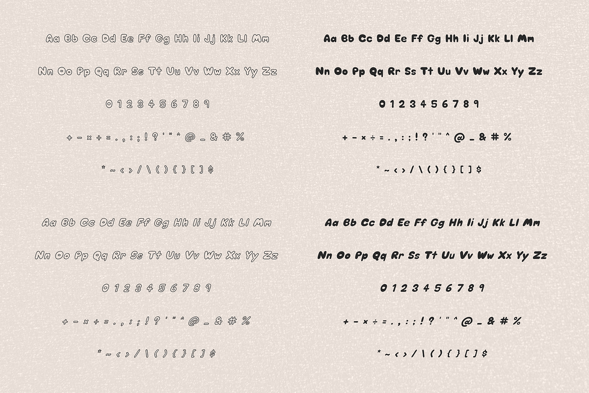 Retro bubble font - Chubby Soda, a Handwritten Font by ZoloDesignHub (Photo 4 of 9)
