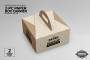2pc PaperBox Carrier PackagingMockup, a Packaging Mockup by INCDesign (Thumbnail 2 of 8)