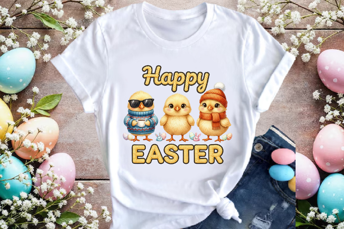 Whimsical Happy Easter PNG, an Illustration by DreamArtGraphic (Photo 2 of 4)