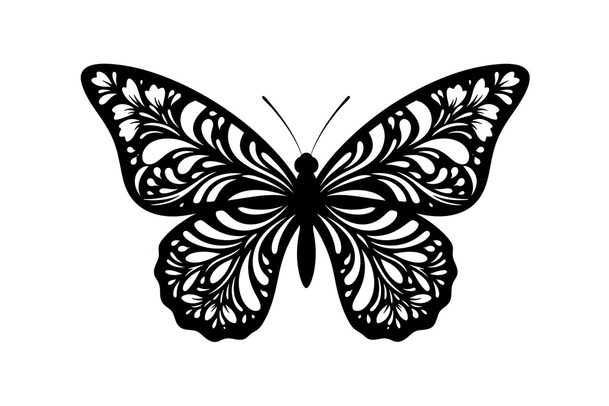 Butterfly Silhouette SVG Bundle, an Illustration by Gaye Art (Photo 23 of 31)