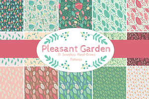 Pleasant Garden 15 Seamless Patterns