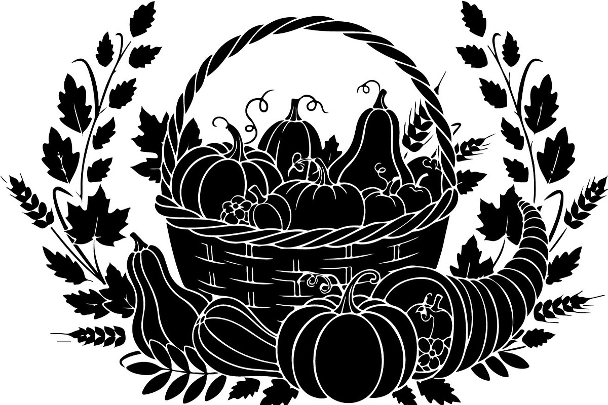 Thanksgiving Harvest Silhouette, an Illustration by Creativeshirt (Photo 47 of 51)
