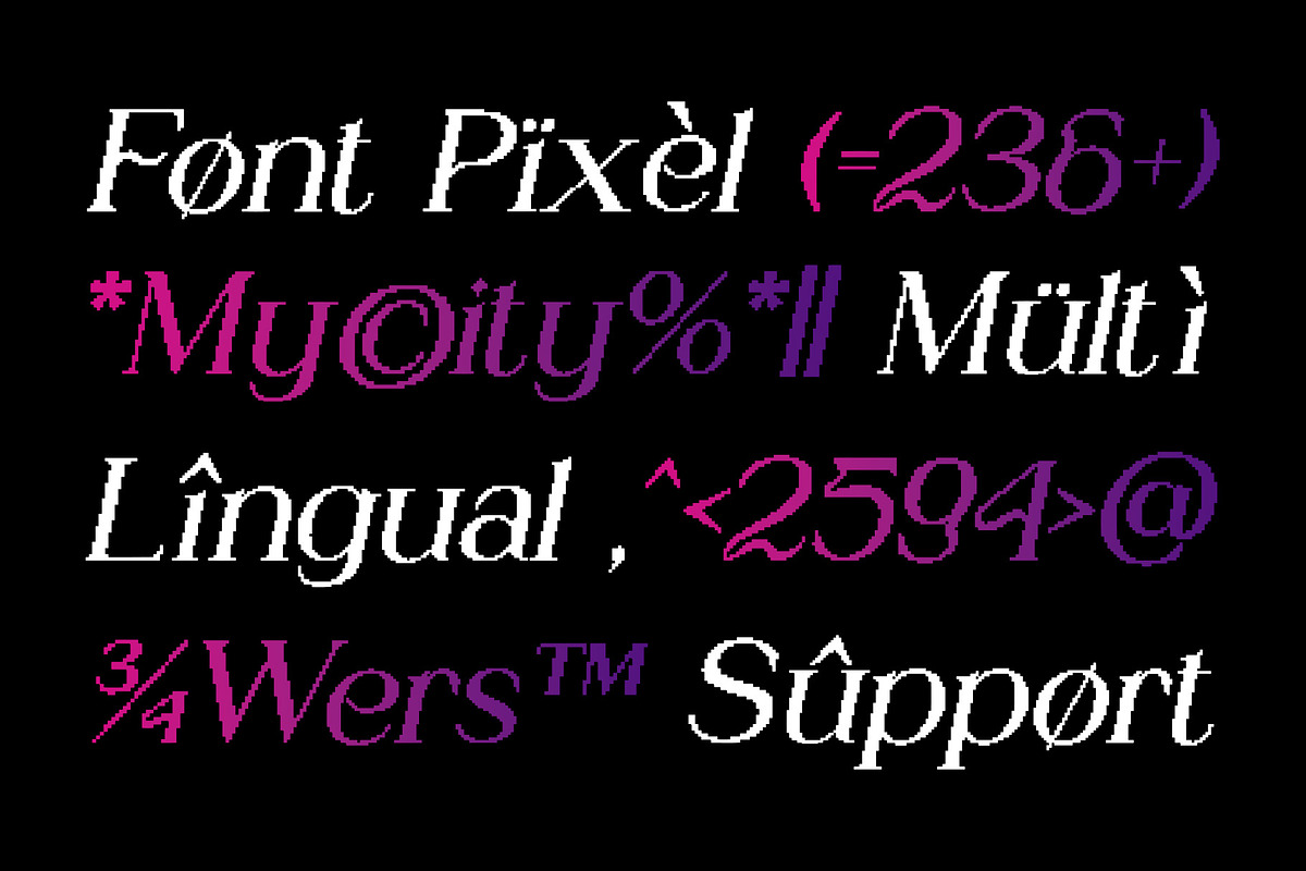 Glastone Pixel, a Sans Serif Font by Craft Supply Co. (Photo 6 of 8)