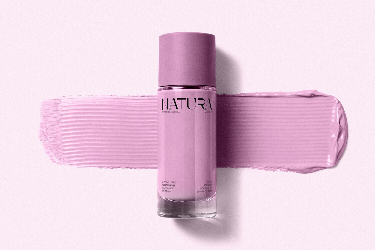 Cosmetic Cream Bottle Mockup, an Advertising Mockup by Design Squad (Photo 2 of 4)