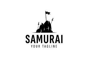 samurai logo icon illustration, a Branding & Logo Template by Dyn Studio