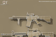 M4 rifle, an Object 3D Model by Tartino 3D models (Thumbnail 9 of 10)