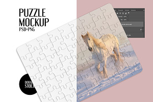 Rectangular Puzzle Mockup